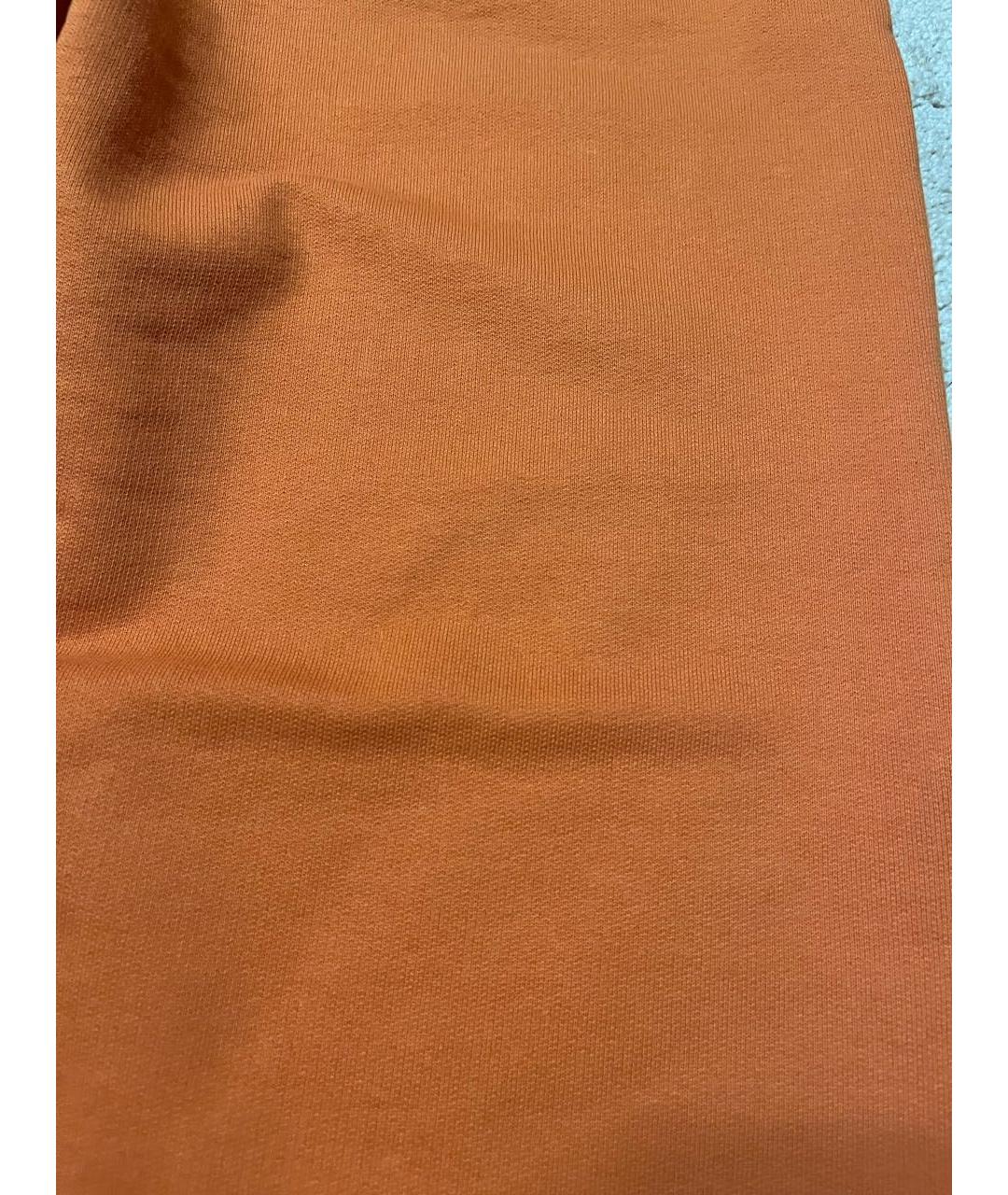 VETEMENTS Оранжевое хлопковые повседневные брюки, фото 5