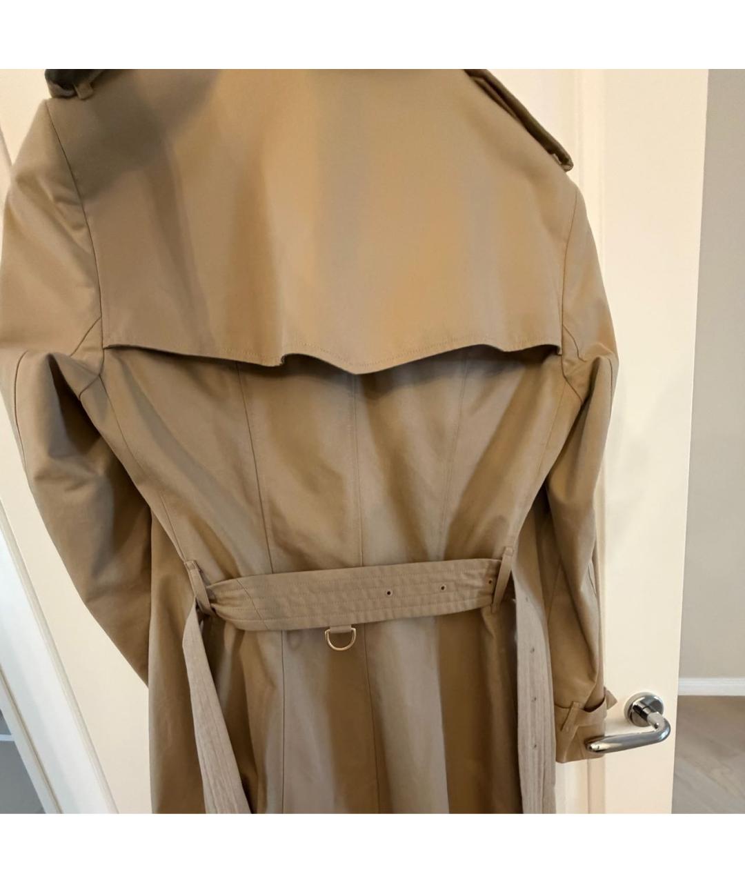 BURBERRY Бежевый хлопковый тренч/плащ, фото 2