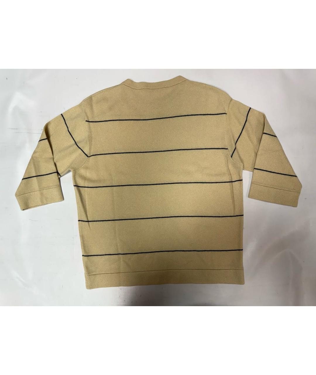 BRUNELLO CUCINELLI Желтый кашемировый джемпер / свитер, фото 6