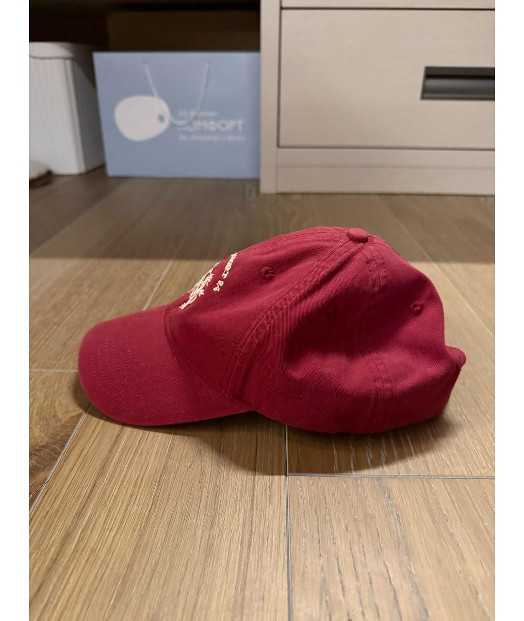 PLANTA ROSA Бордовая хлопковая кепка, фото 3
