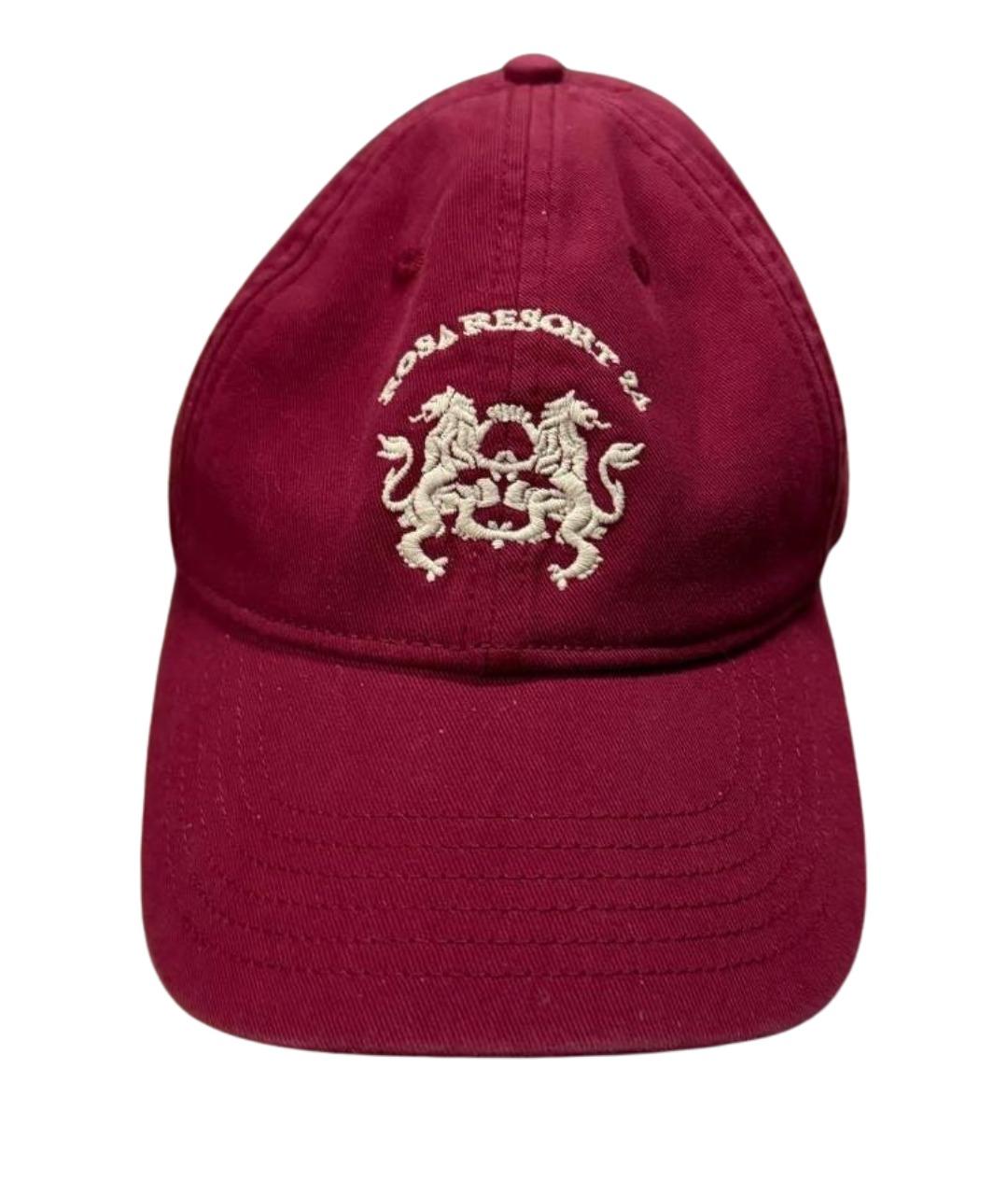 PLANTA ROSA Бордовая хлопковая кепка, фото 1