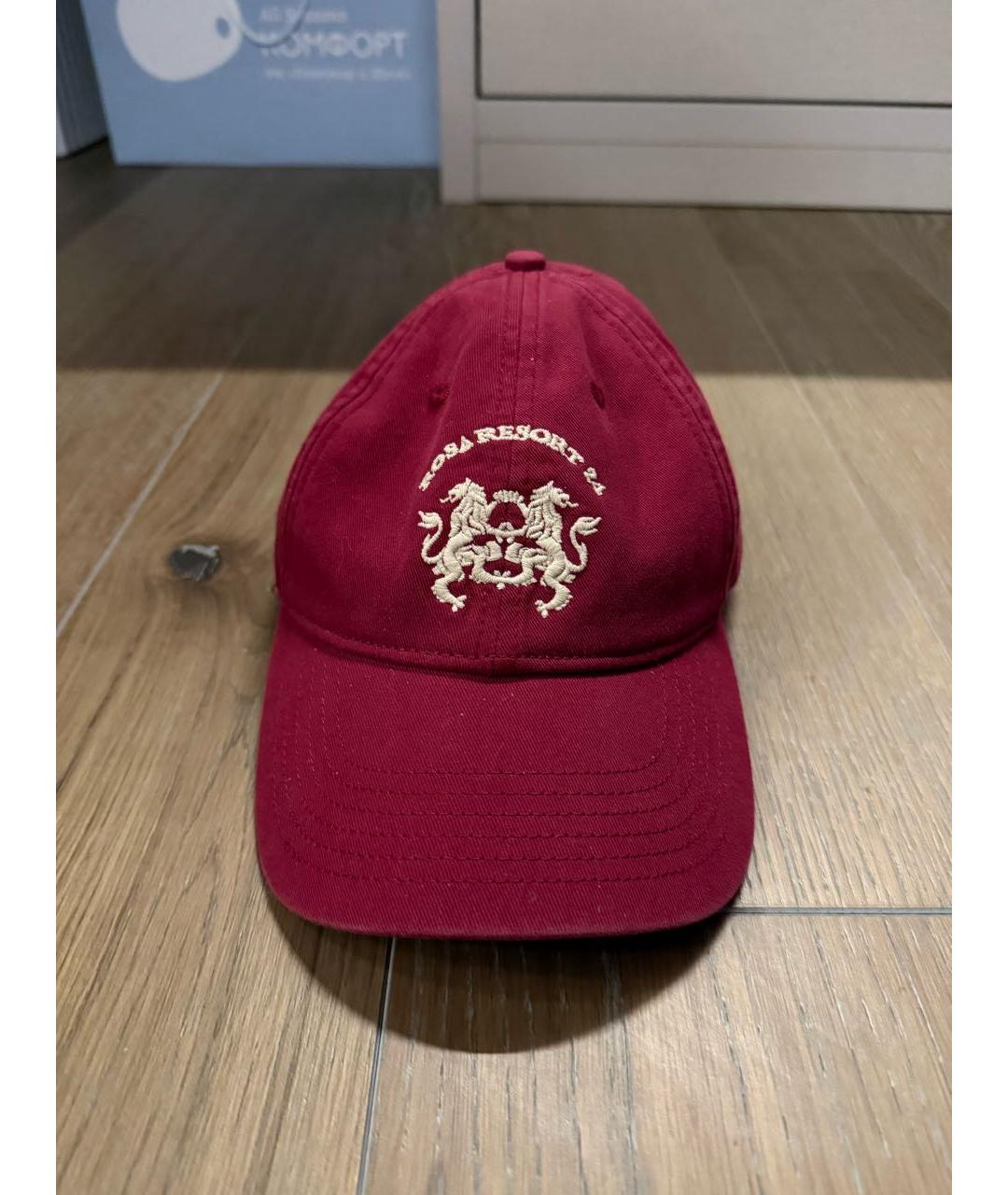 PLANTA ROSA Бордовая хлопковая кепка, фото 8