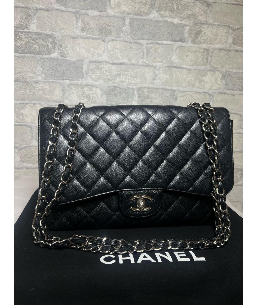 CHANEL Черная кожаная сумка через плечо, фото 3