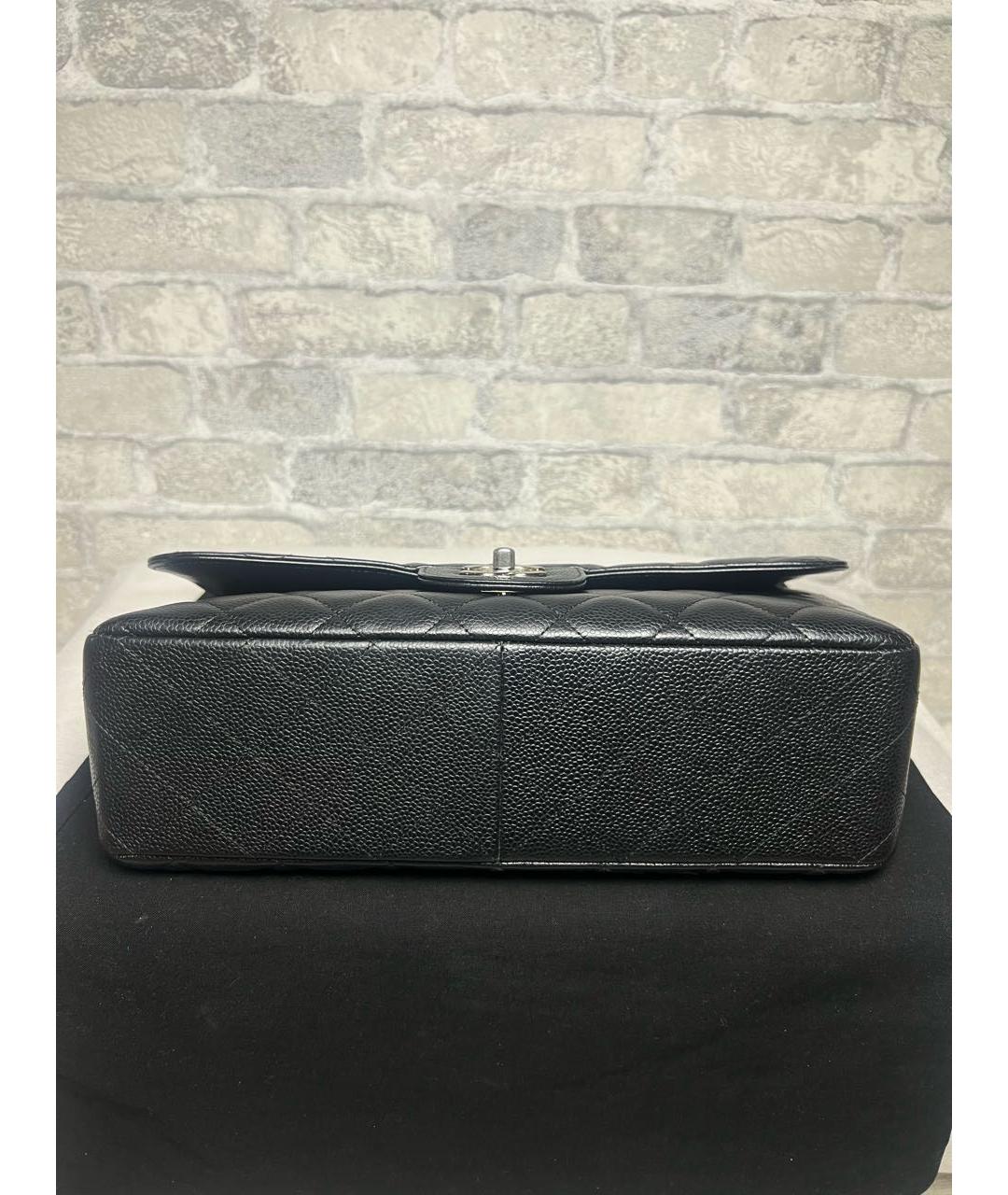 CHANEL Черная кожаная сумка через плечо, фото 6
