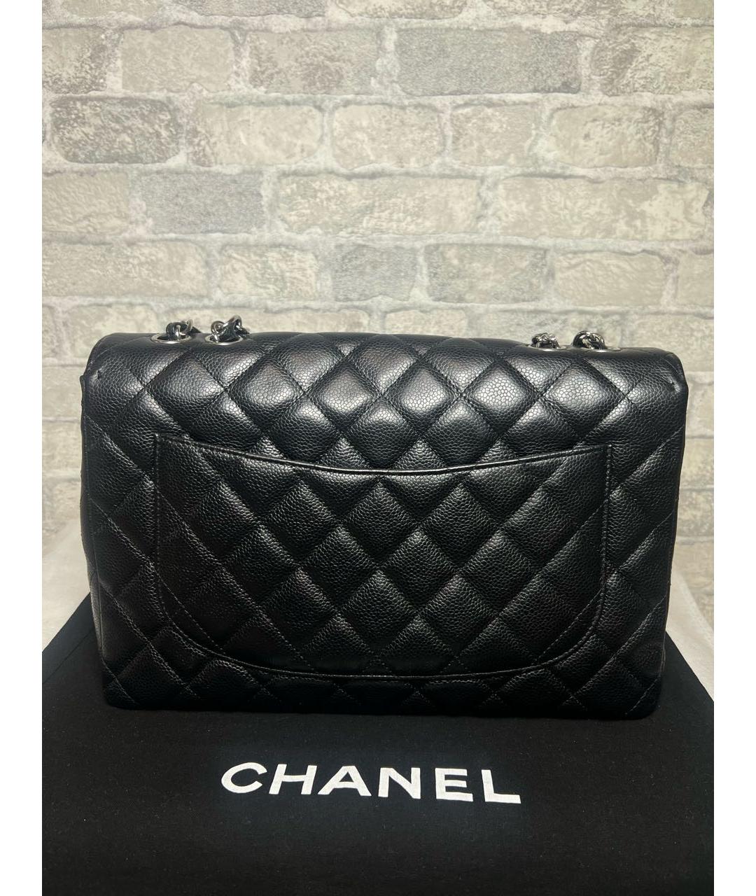 CHANEL Черная кожаная сумка через плечо, фото 4