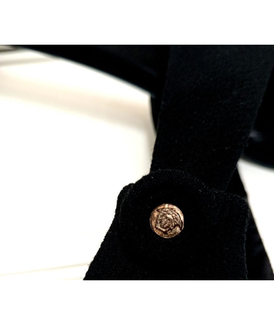 VERSACE Черное шерстяное вечернее платье, фото 6
