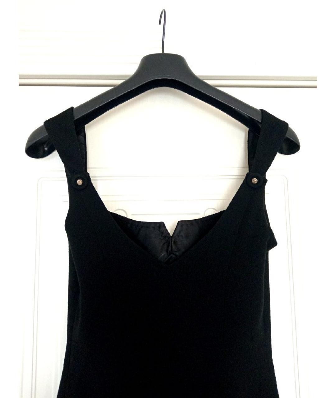 VERSACE Черное шерстяное вечернее платье, фото 8