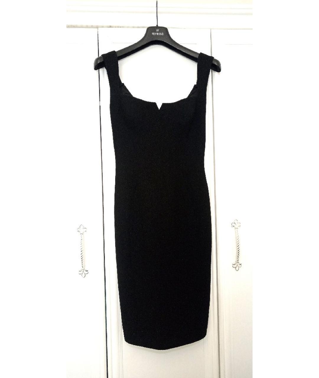 VERSACE Черное шерстяное вечернее платье, фото 9