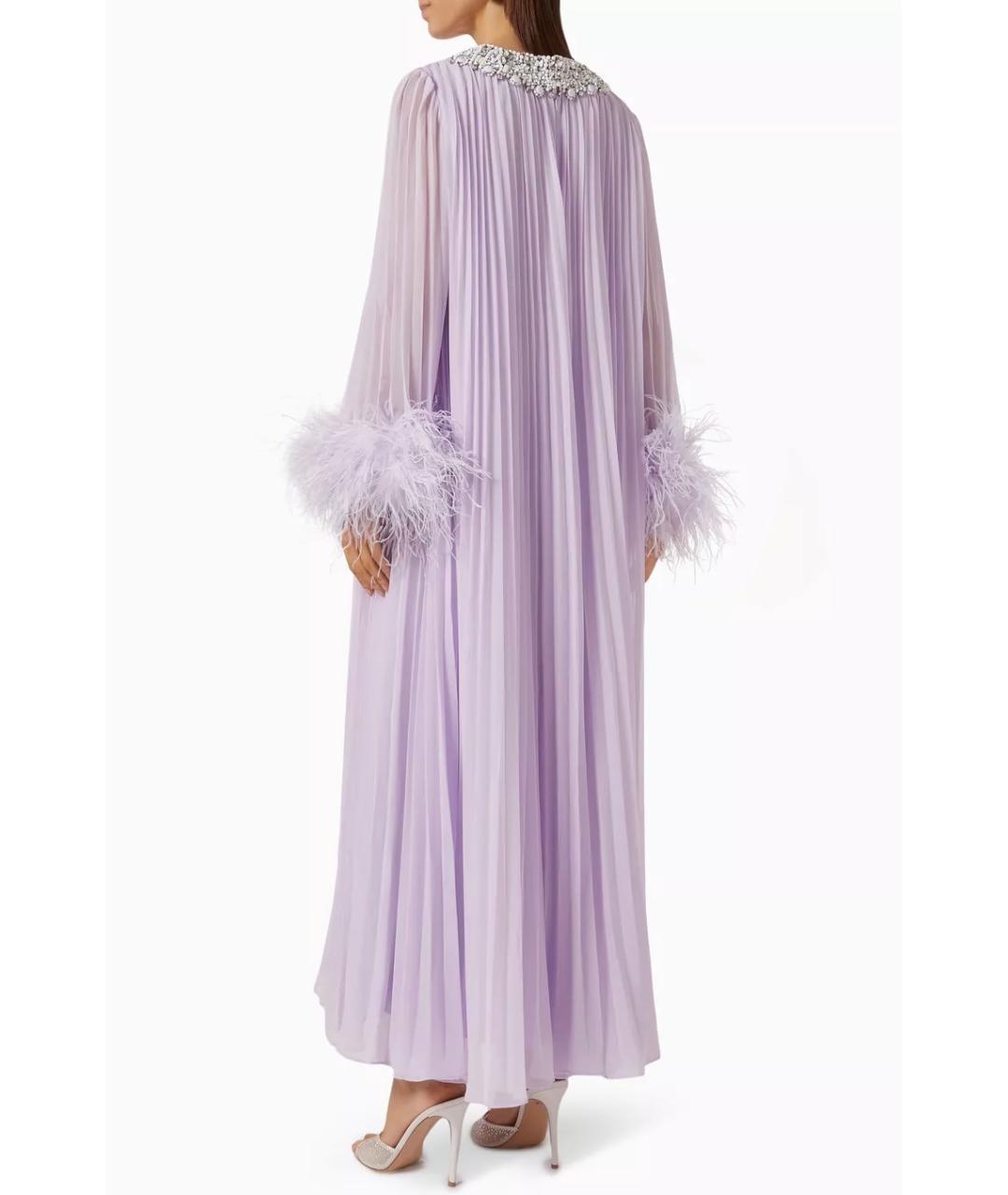 SELF-PORTRAIT Фиолетовое полиэстеровое коктейльное платье, фото 6