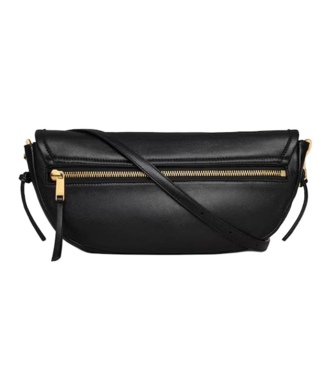 CELINE Черная кожаная сумка через плечо, фото 3