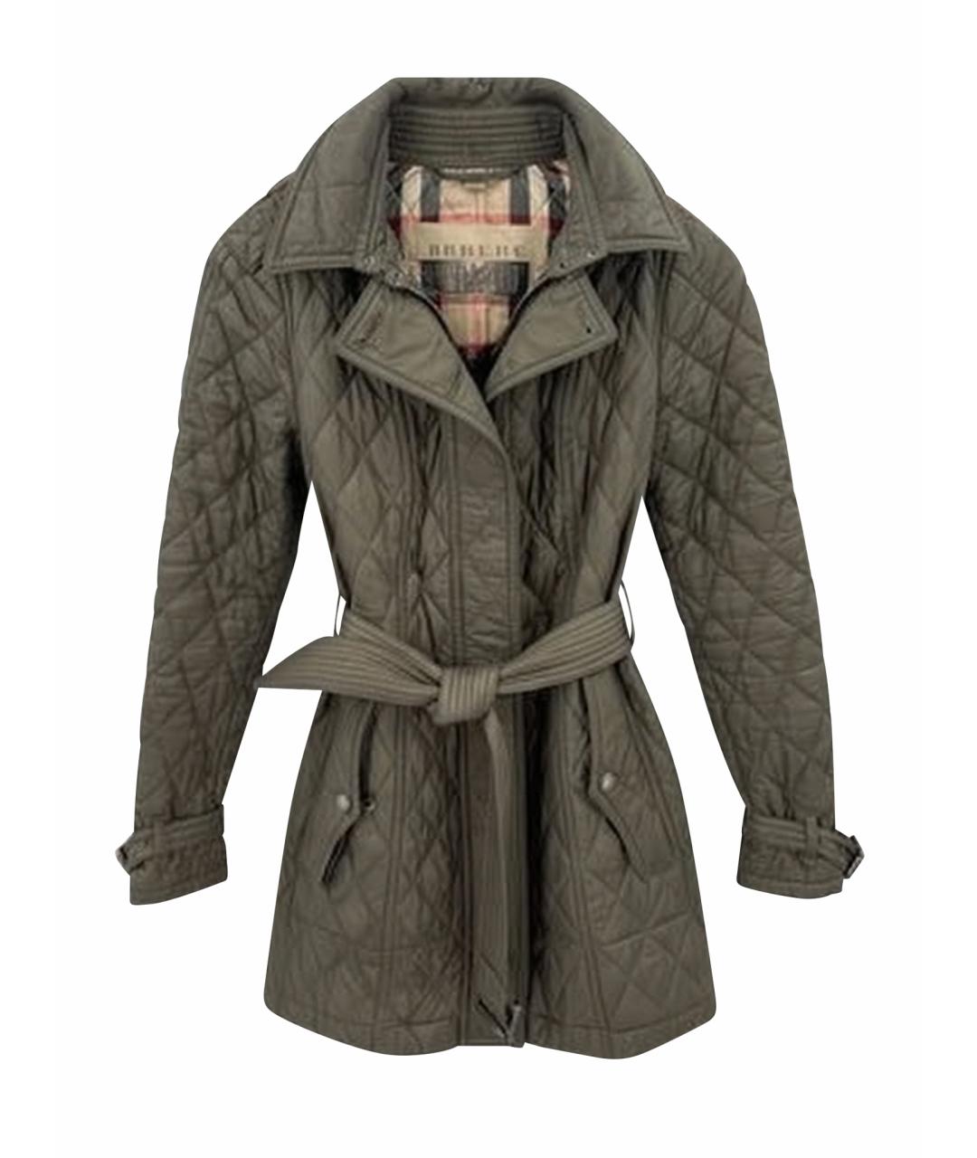 BURBERRY Хаки полиэстеровый тренч/плащ, фото 1