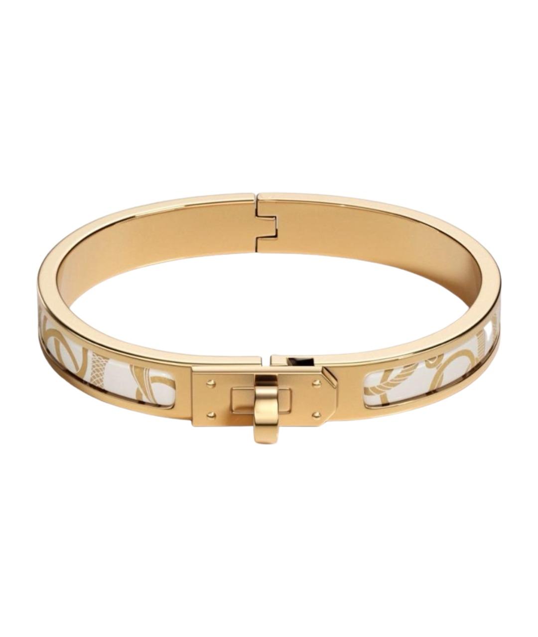 HERMES Бежевый металлический браслет, фото 1