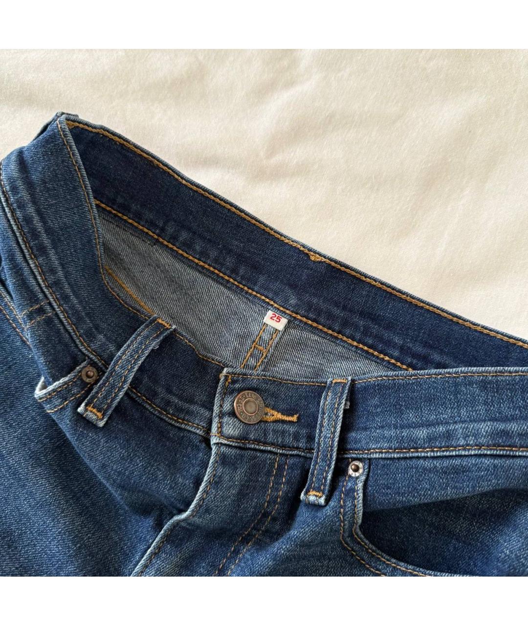 LEVI'S Синие деним шорты, фото 4