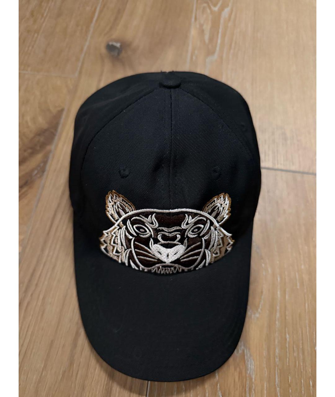 KENZO Черная кепка, фото 4