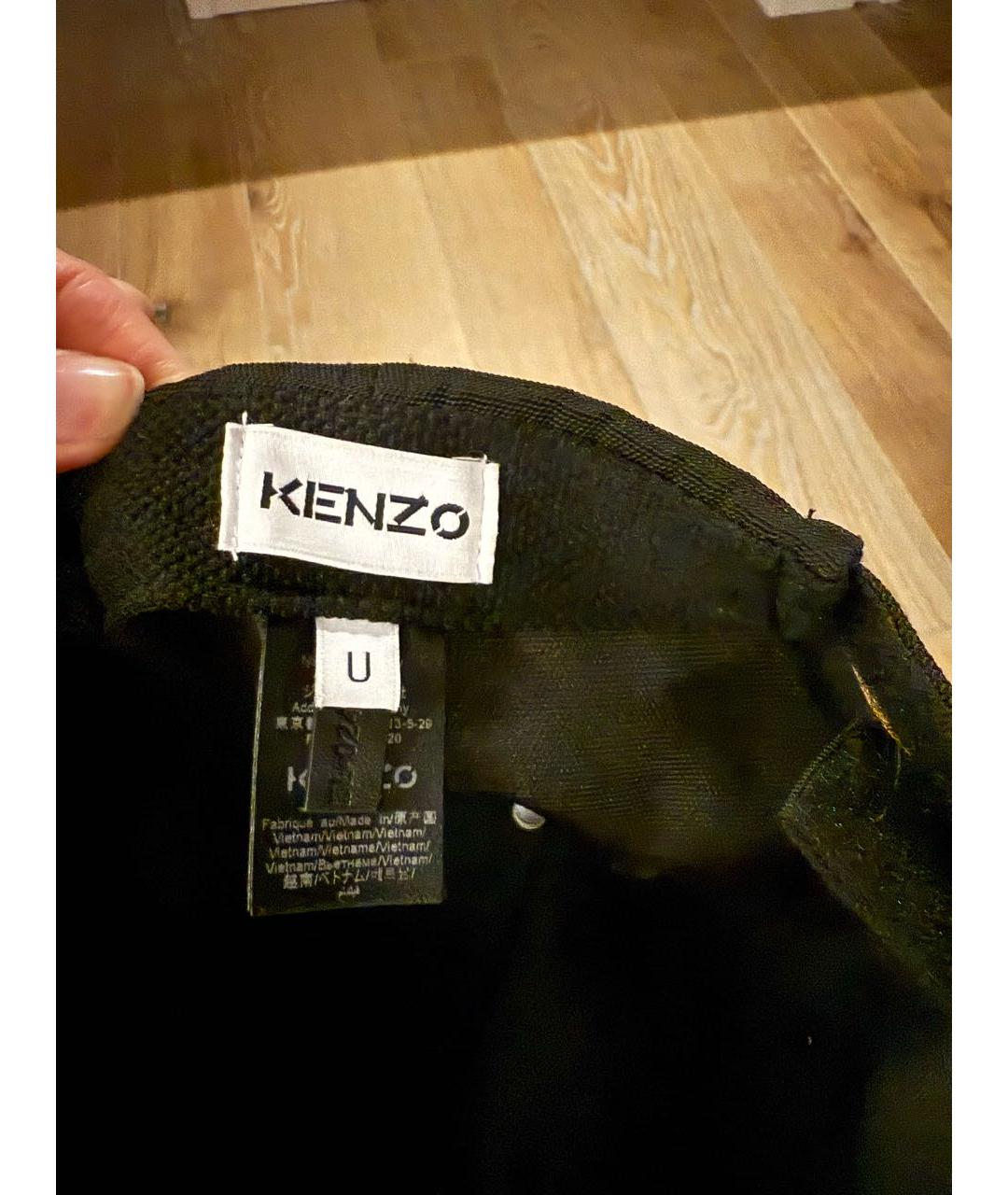 KENZO Черная кепка, фото 7