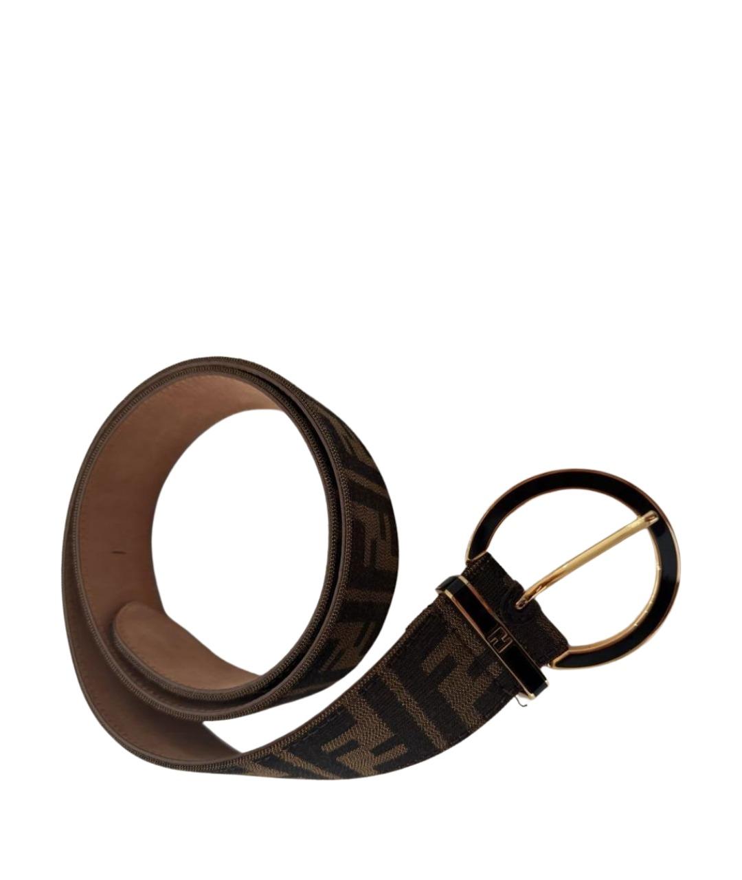 FENDI Коричневый ремень, фото 1