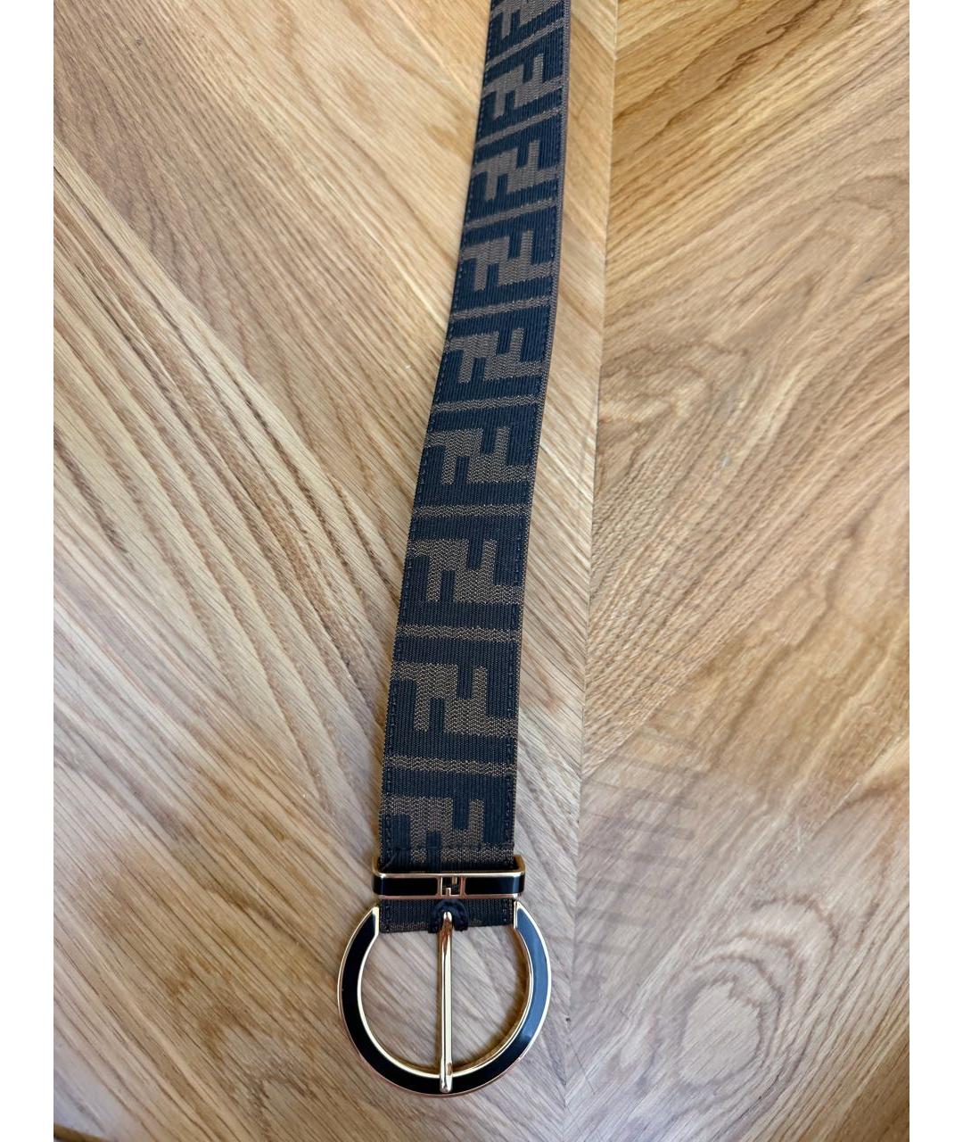 FENDI Коричневый ремень, фото 2