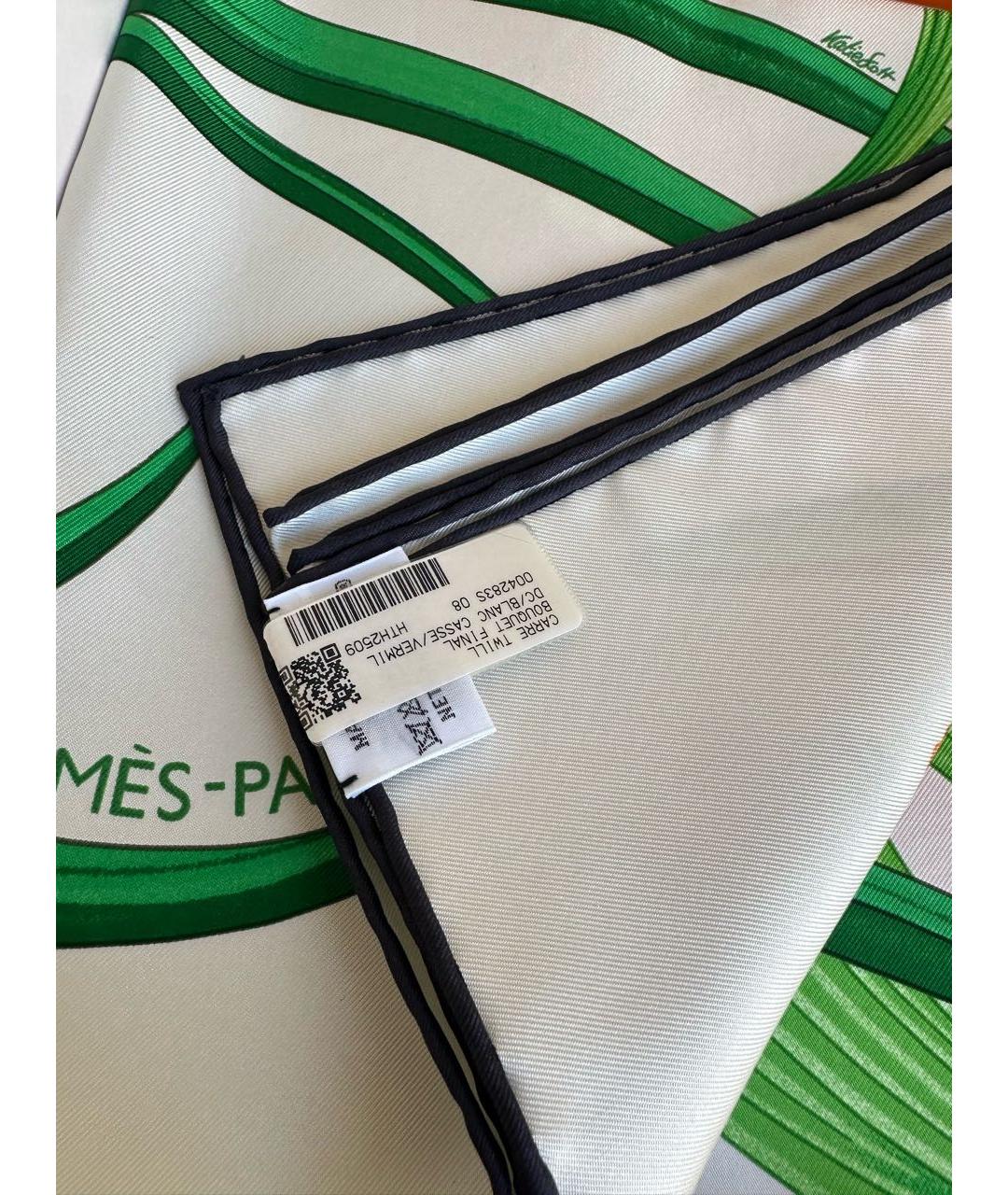 HERMES Мульти шелковый платок, фото 5