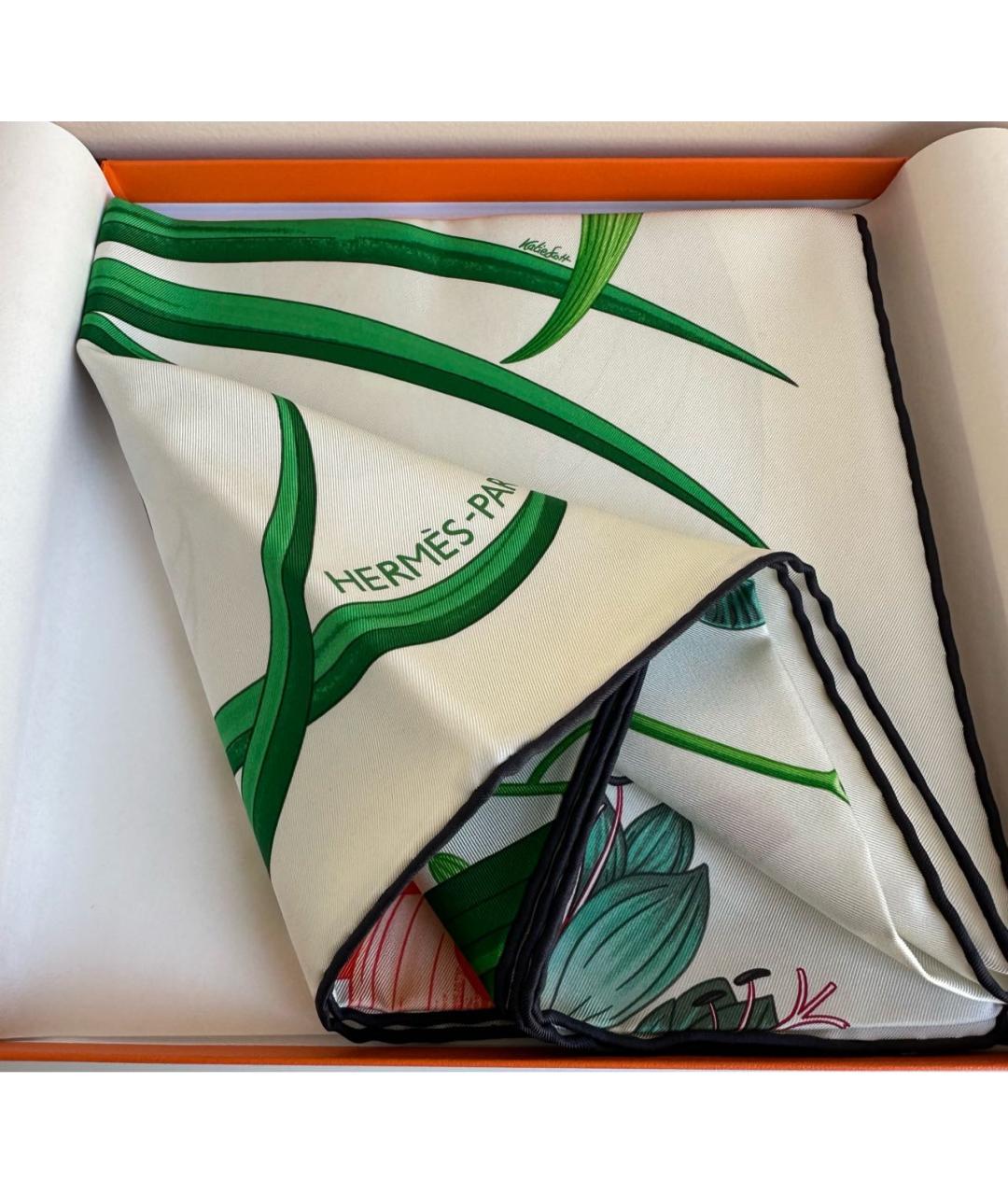 HERMES Мульти шелковый платок, фото 4