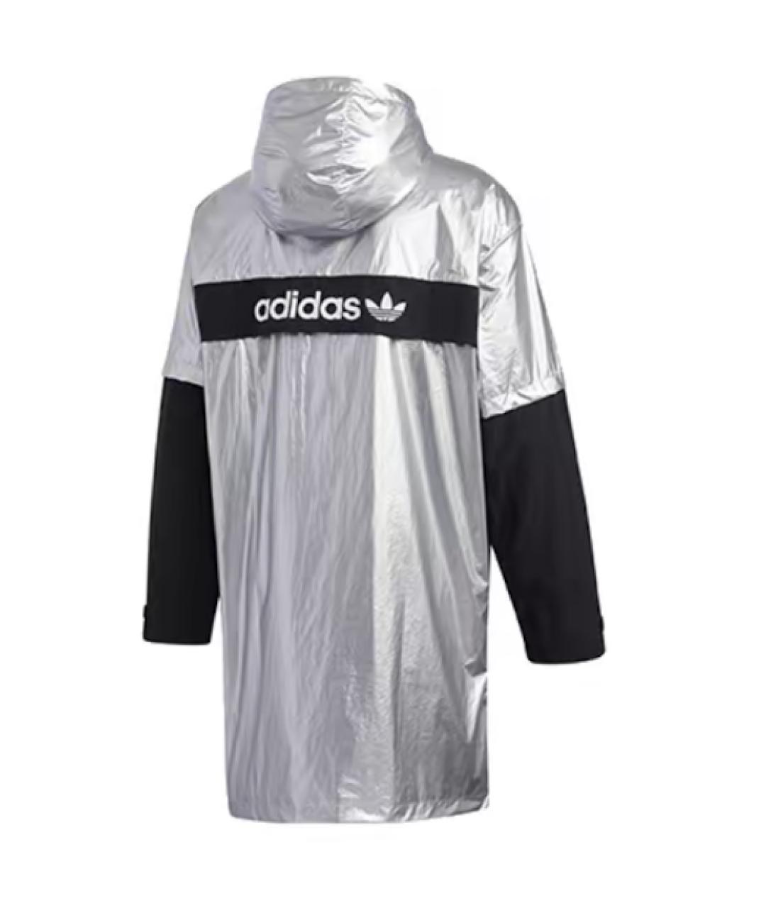 ADIDAS Серебрянный тренч / плащ, фото 2
