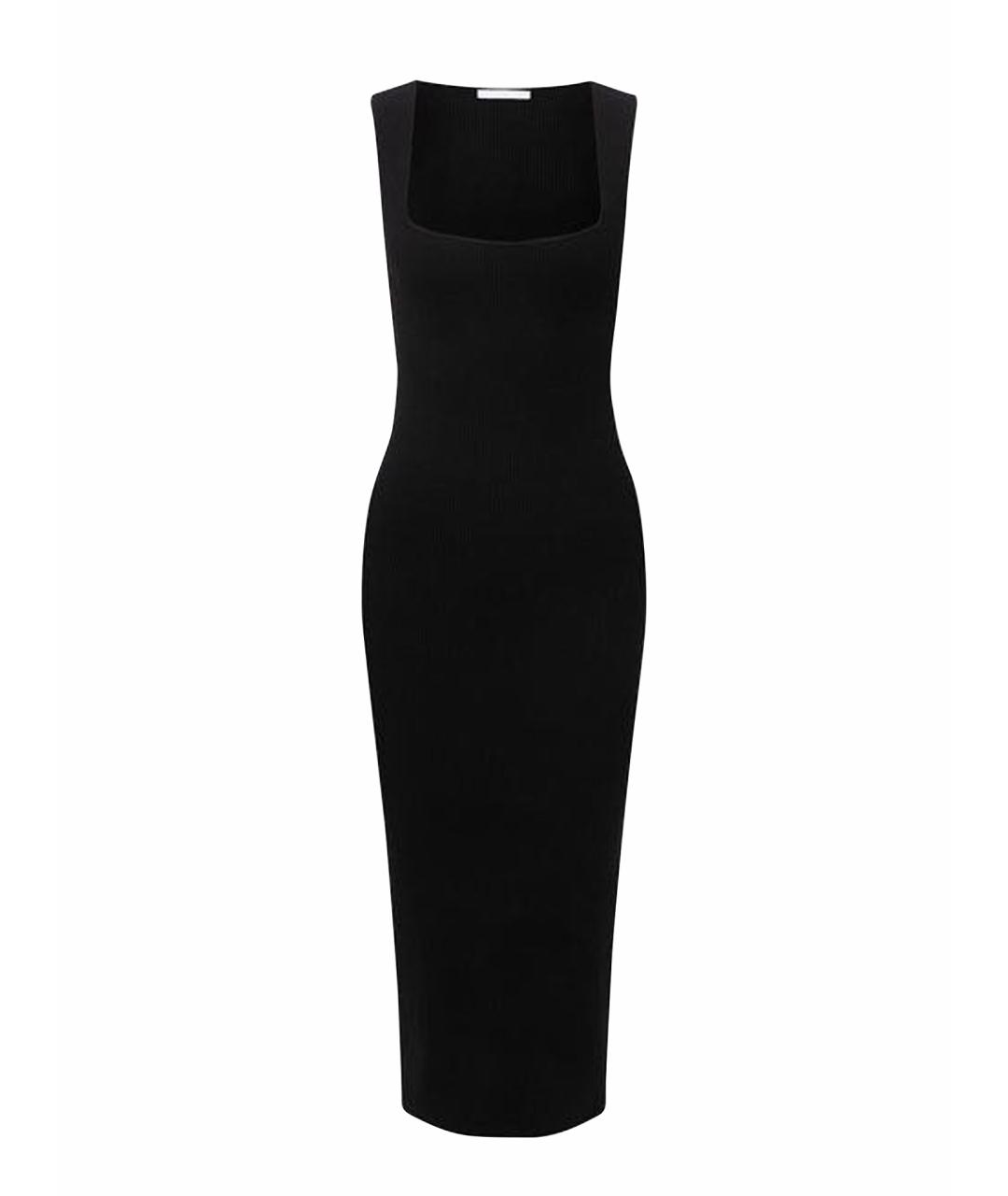 HELMUT LANG Черное вискозное коктейльное платье, фото 9