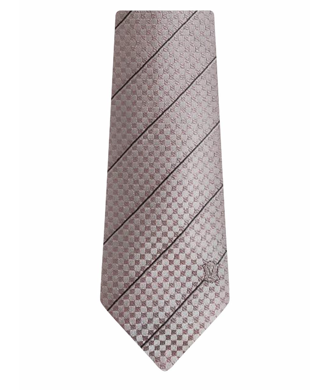 LOUIS VUITTON Розовый шелковый галстук, фото 1