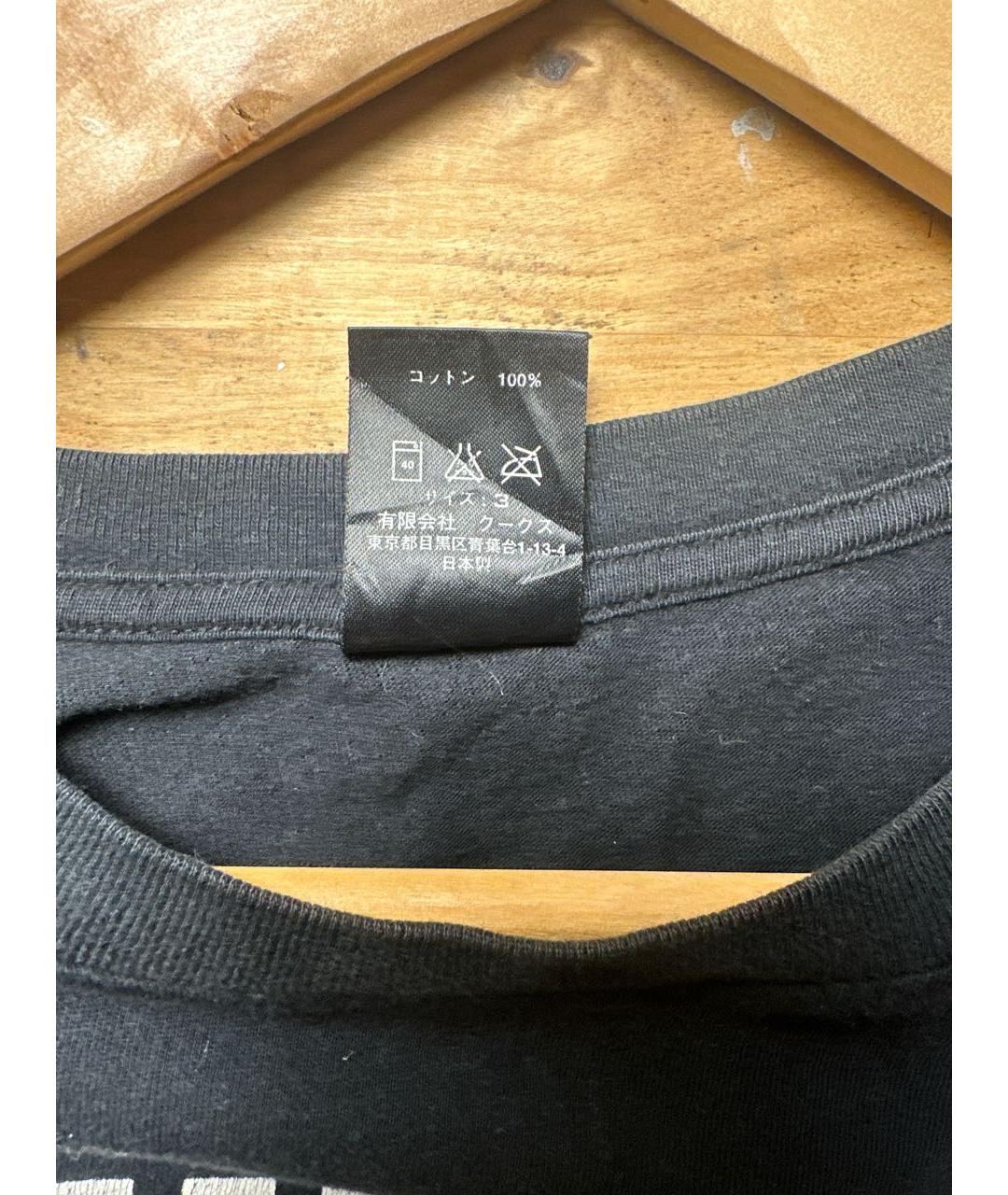 TAKAHIROMIYASHITA THE SOLOIST Черная хлопковая футболка, фото 3