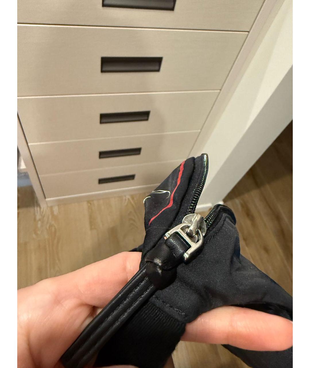 DOLCE&GABBANA Черная поясная сумка, фото 8