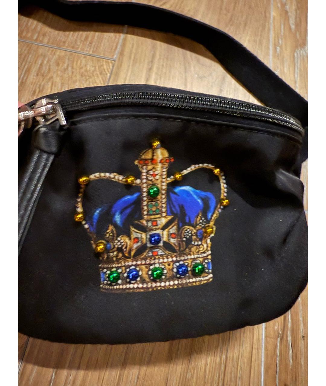 DOLCE&GABBANA Черная поясная сумка, фото 6