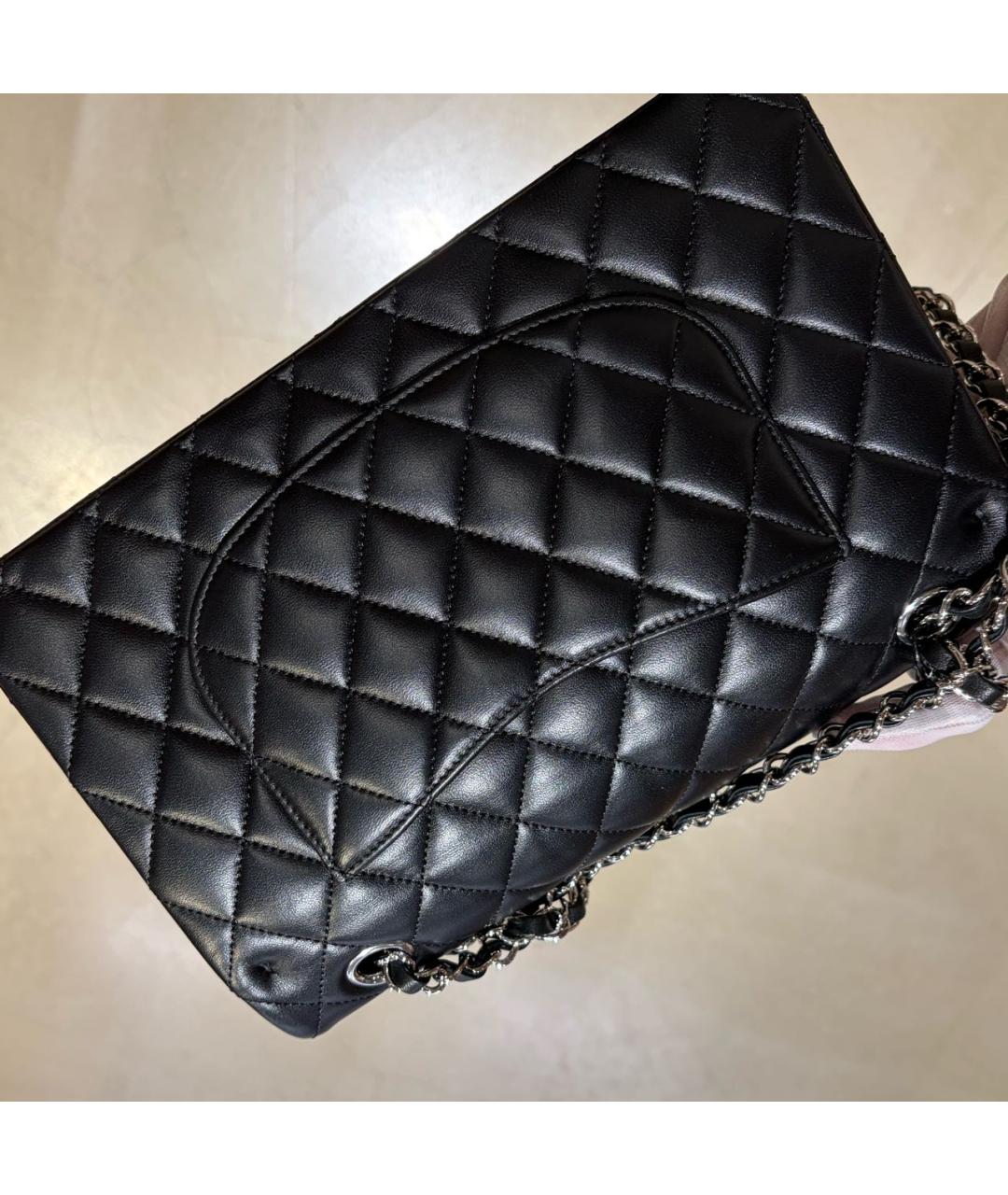 CHANEL Черная кожаная сумка через плечо, фото 4