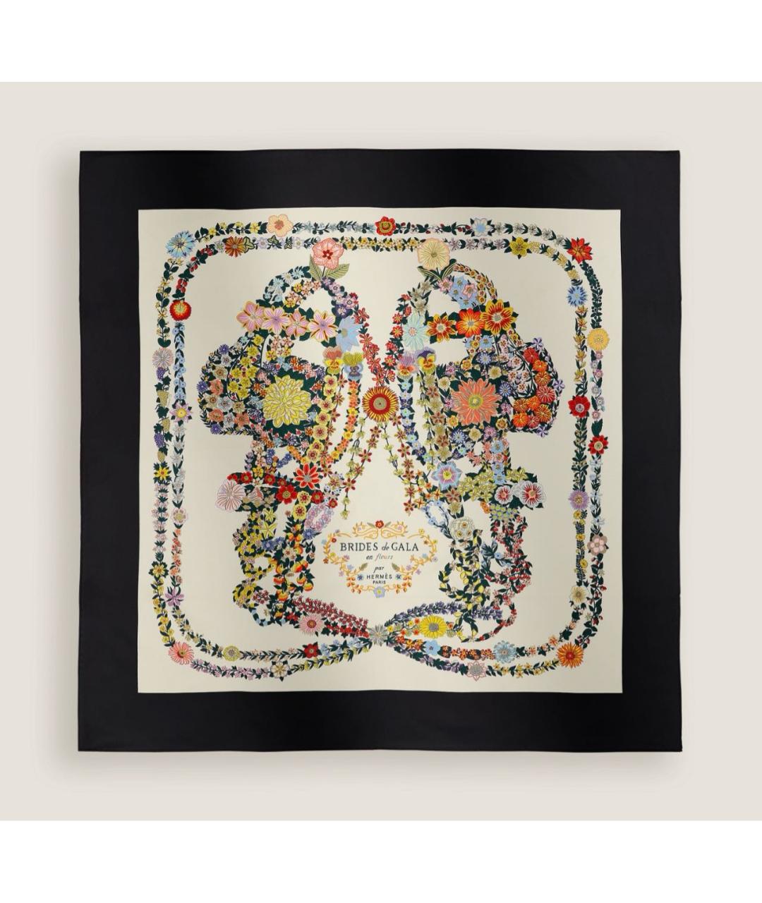 HERMES Мульти шелковый платок, фото 6