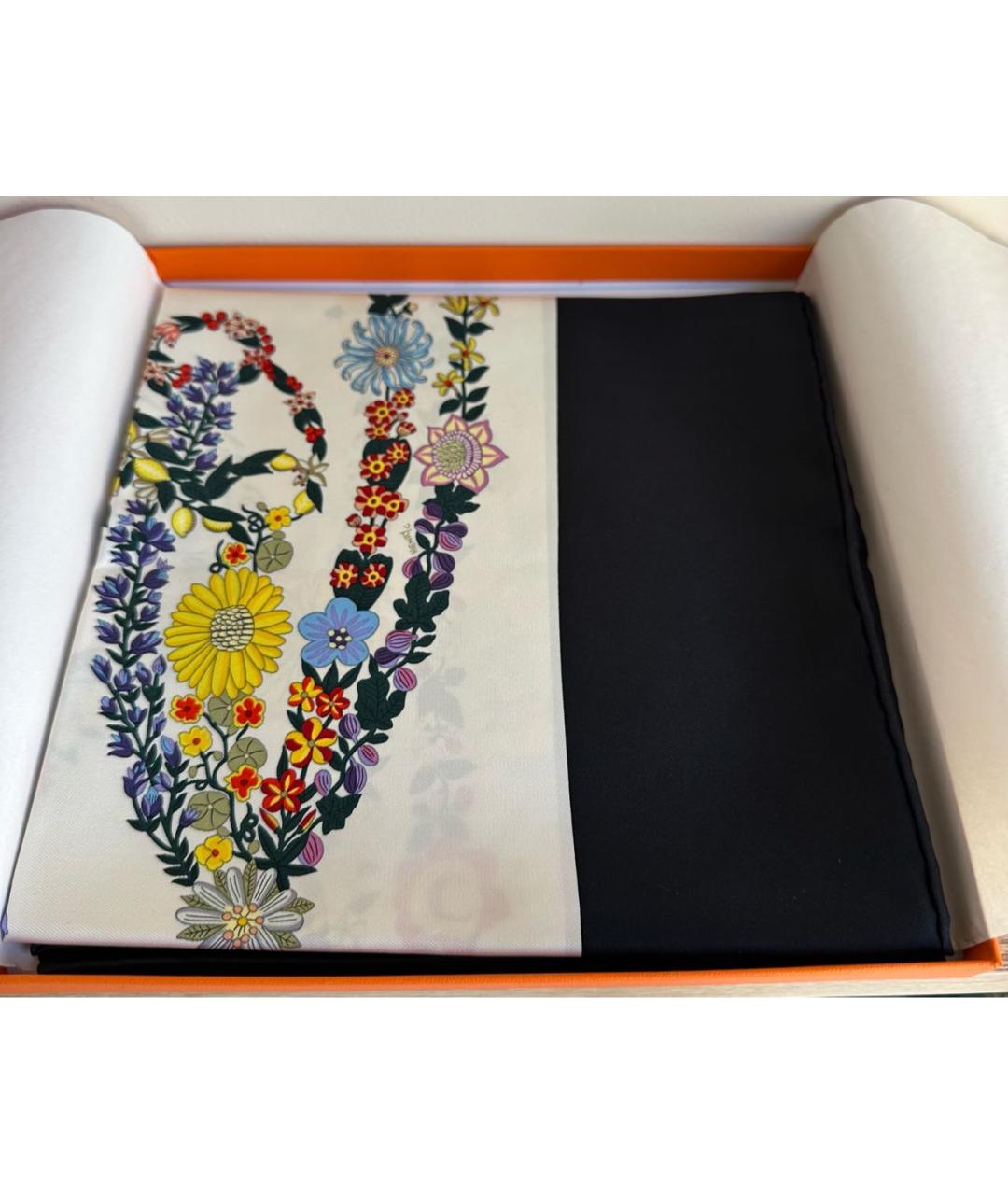 HERMES Мульти шелковый платок, фото 4