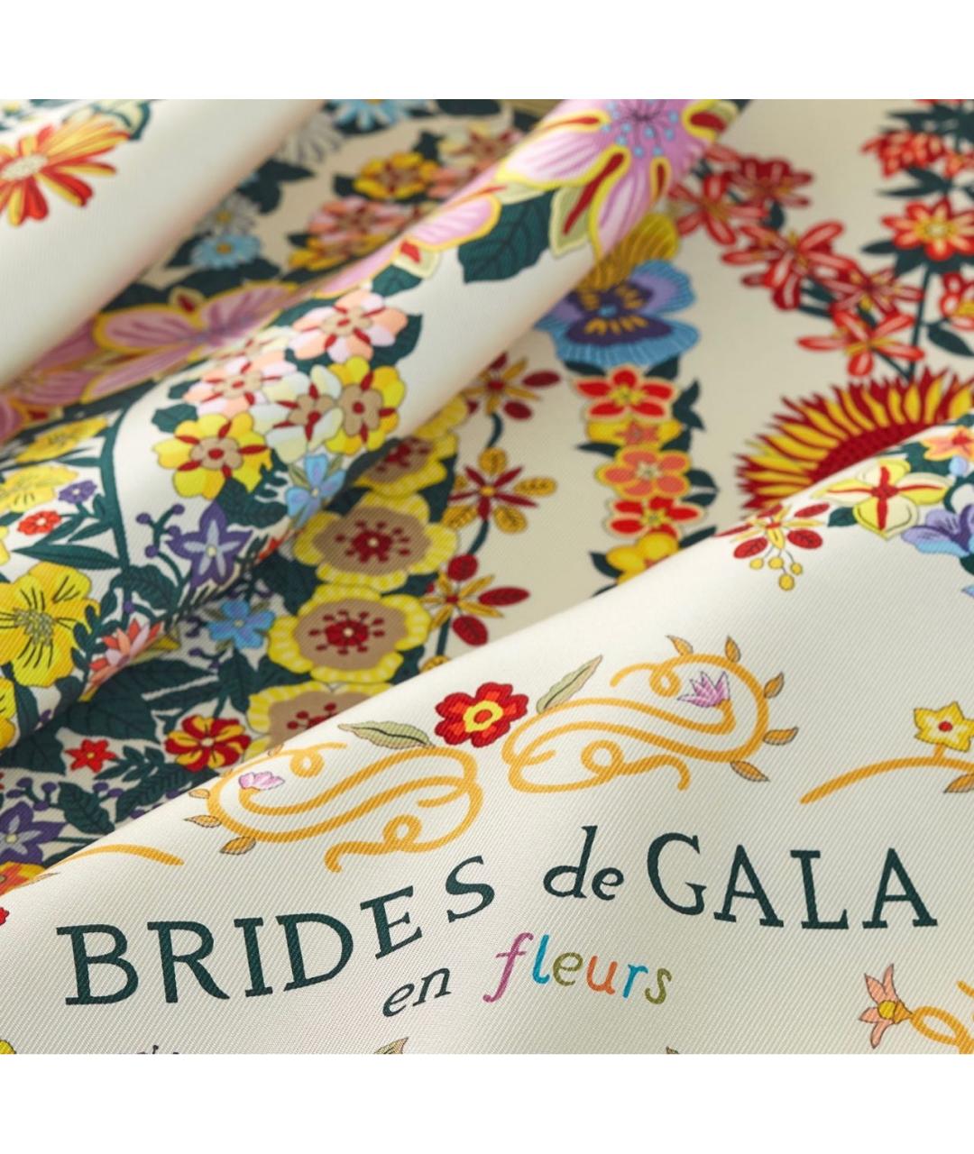 HERMES Мульти шелковый платок, фото 2