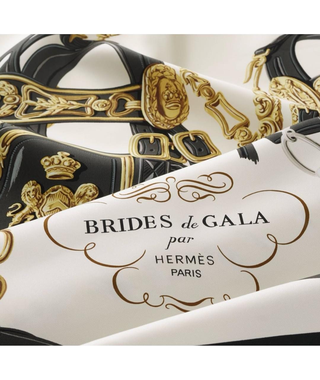 HERMES Мульти шелковый платок, фото 2