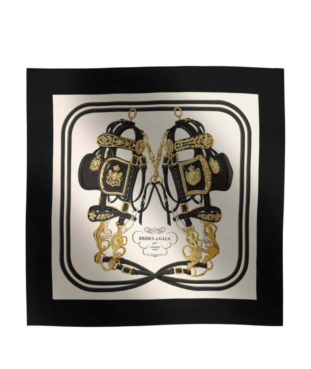 HERMES Мульти шелковый платок, фото 1