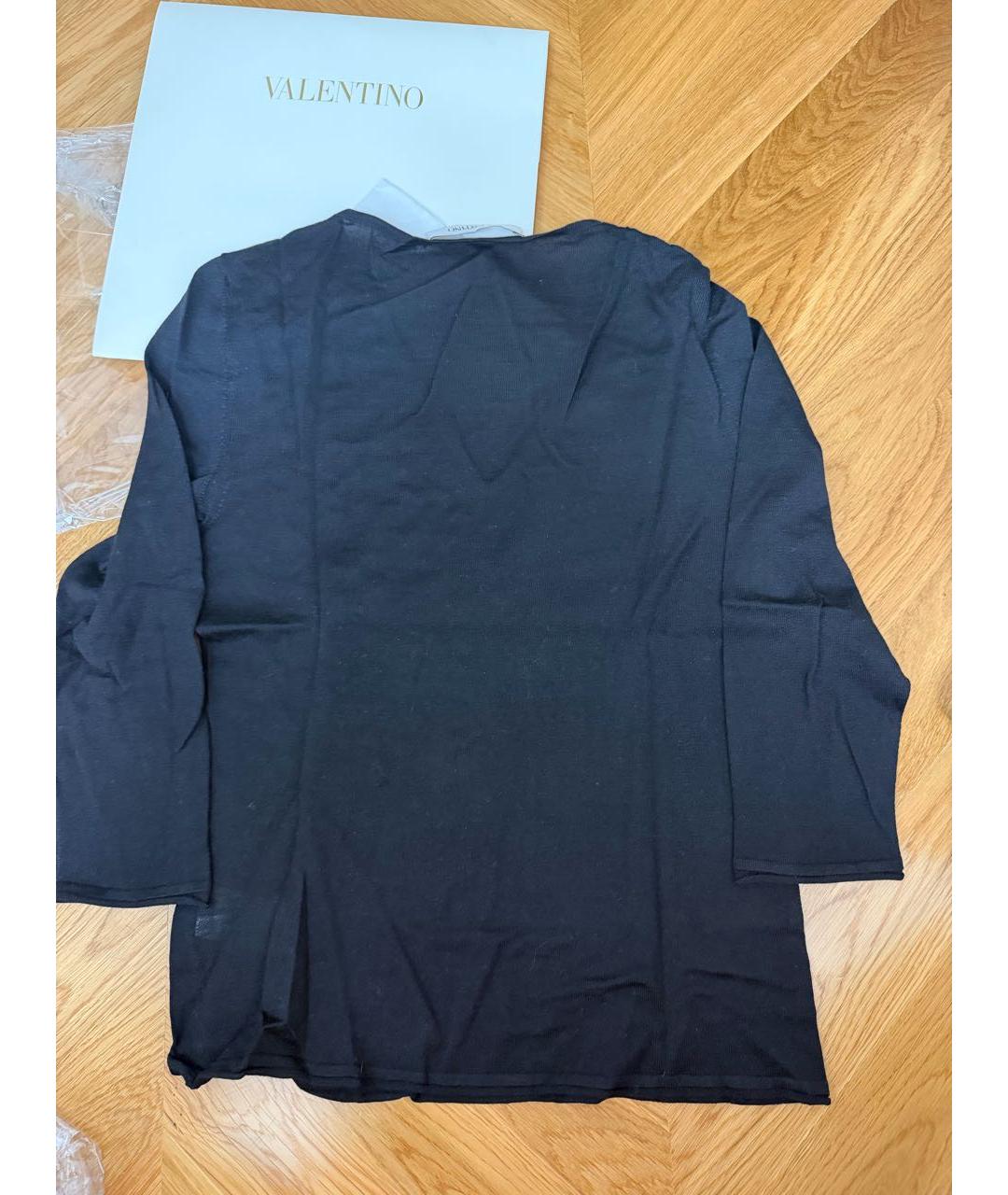 VALENTINO Черный кашемировый джемпер / свитер, фото 3