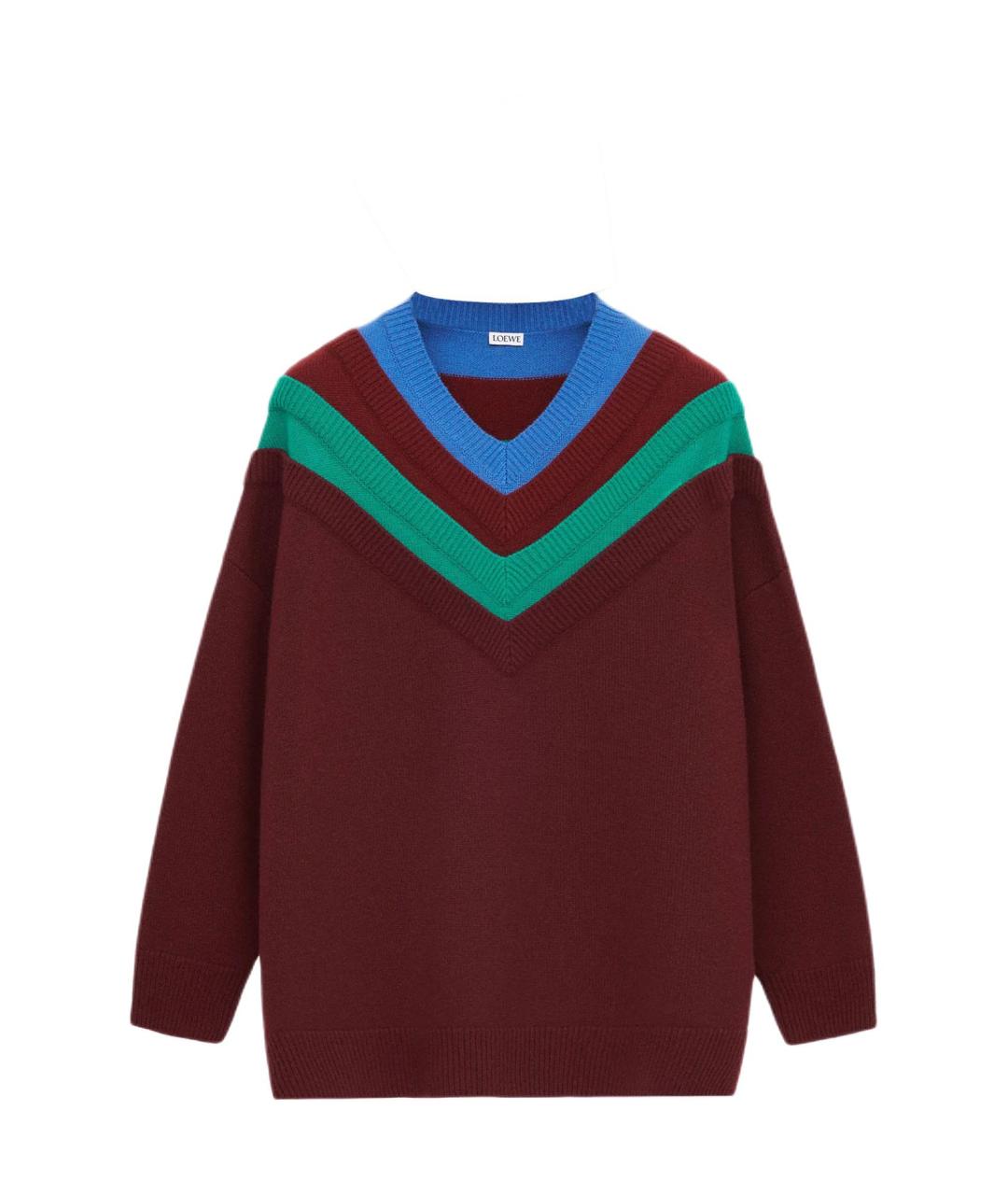 LOEWE Красный шерстяной джемпер / свитер, фото 1