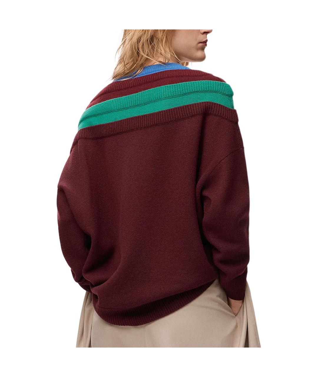 LOEWE Красный шерстяной джемпер / свитер, фото 3