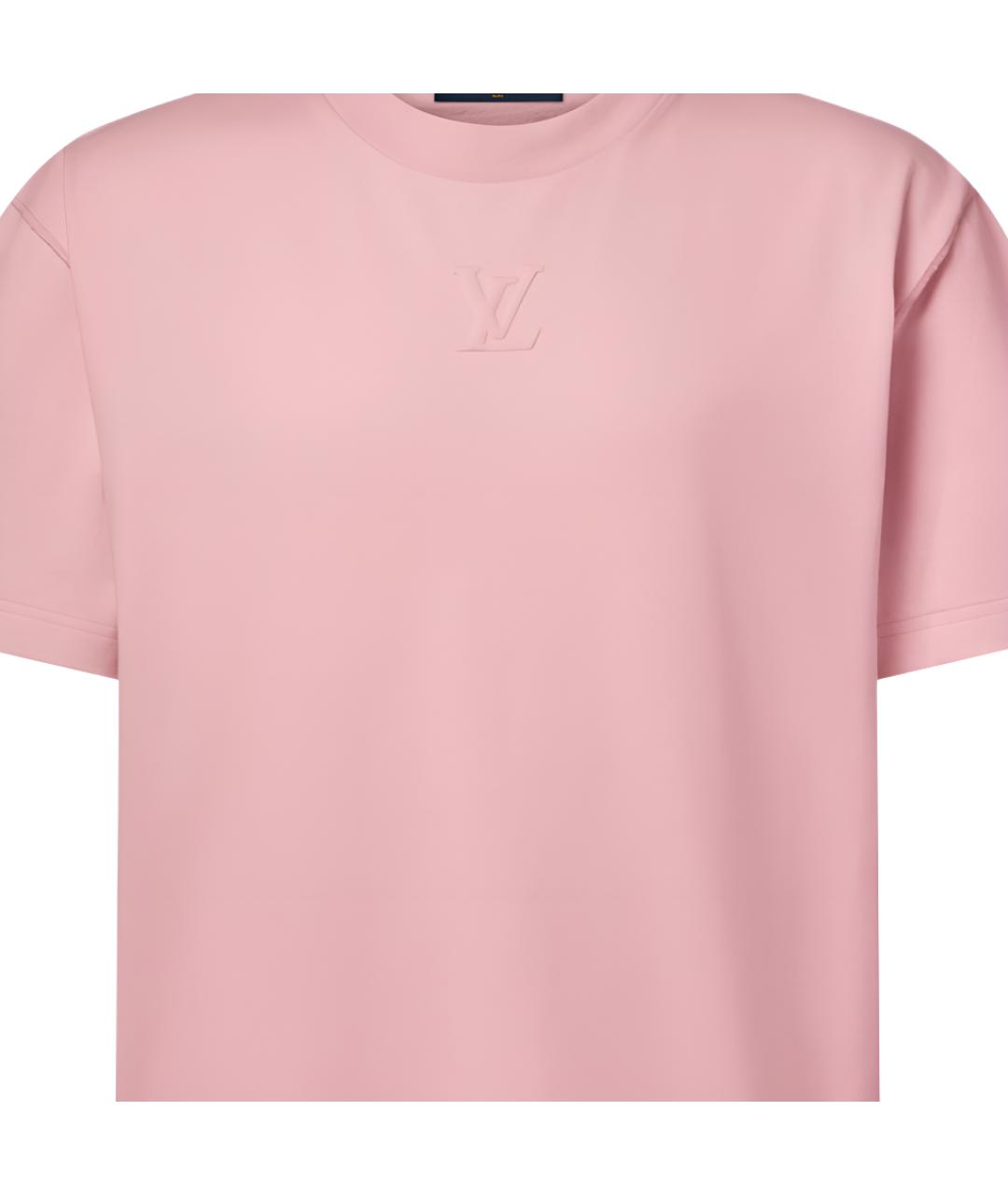 LOUIS VUITTON Розовая футболка, фото 4