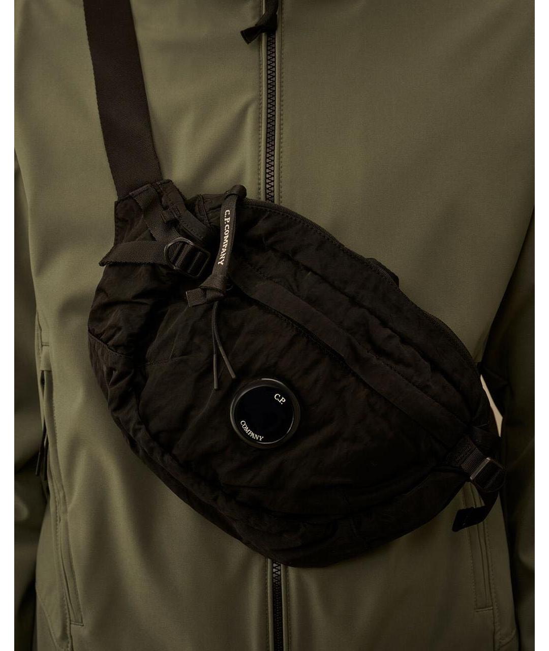 CP COMPANY Черная барсетка, фото 3