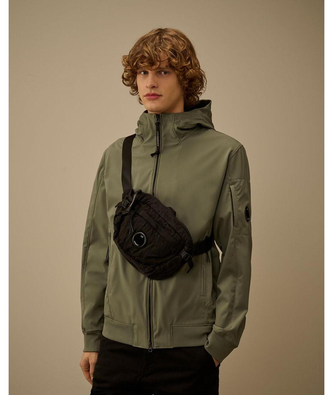 CP COMPANY Черная барсетка, фото 2