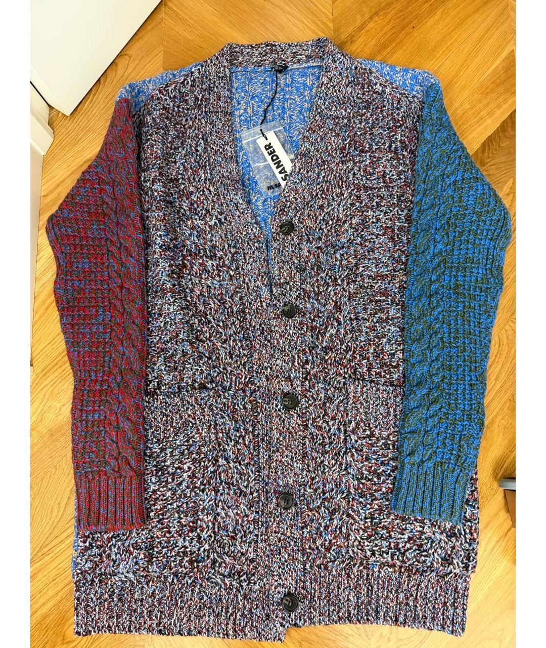 JIL SANDER Мульти шерстяной кардиган, фото 5