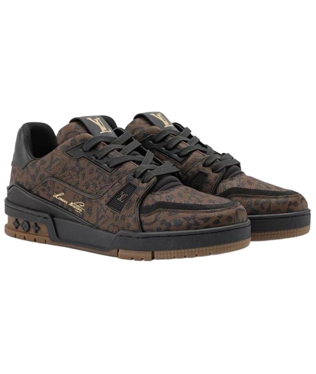 LOUIS VUITTON Коричневые кроссовки, фото 3