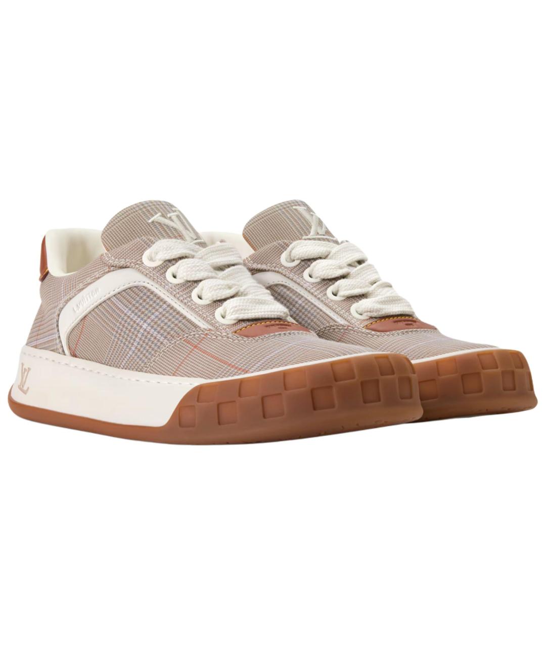 LOUIS VUITTON Коричневые низкие кроссовки / кеды, фото 3