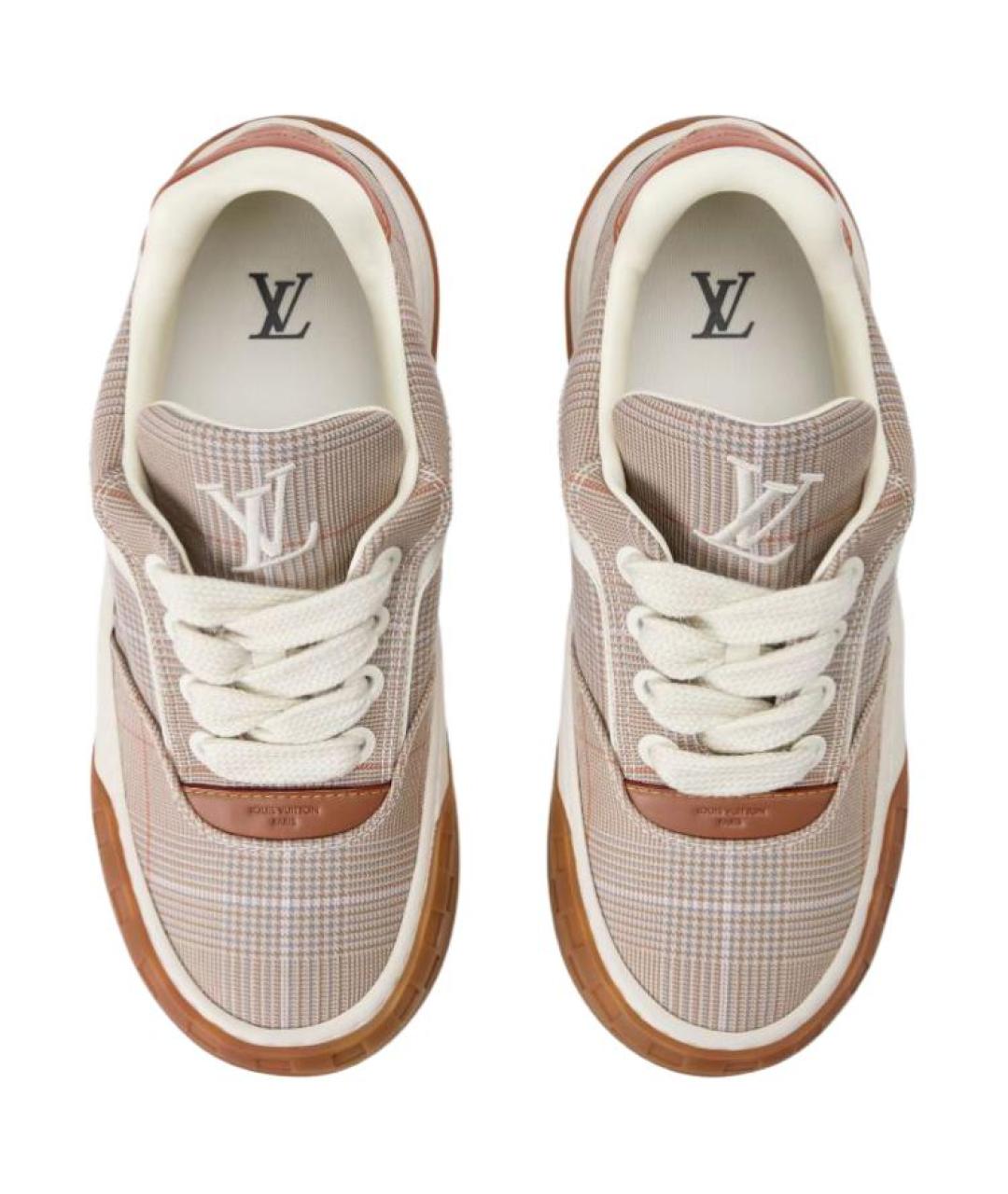 LOUIS VUITTON Коричневые низкие кроссовки / кеды, фото 4