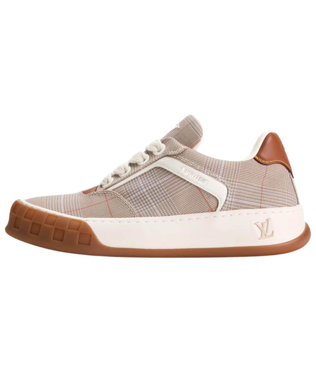 LOUIS VUITTON Коричневые низкие кроссовки / кеды, фото 2