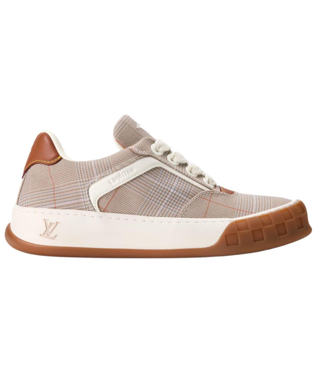 LOUIS VUITTON Коричневые низкие кроссовки / кеды, фото 1