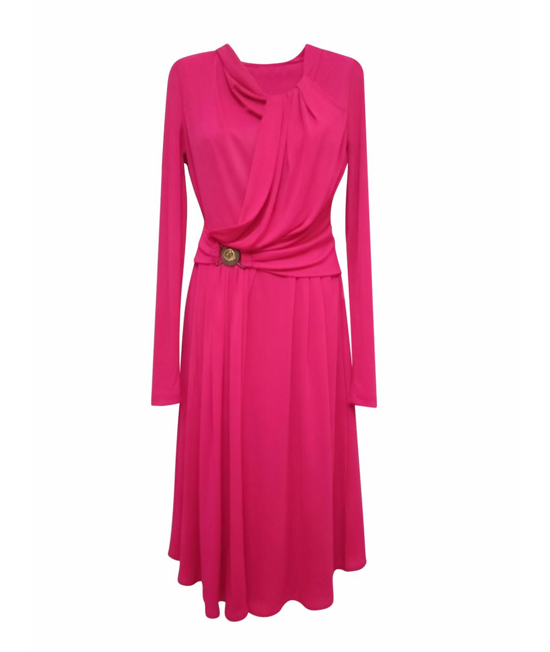 VERSACE COLLECTION Розовое вискозное вечернее платье, фото 1