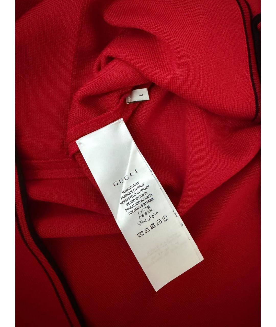 GUCCI Красный шерстяной жакет/пиджак, фото 3