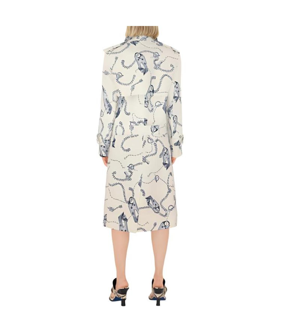 BURBERRY Белый тренч/плащ, фото 4